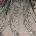 China Hot Selling Glitter Fabric lace patch fabric Manufactory